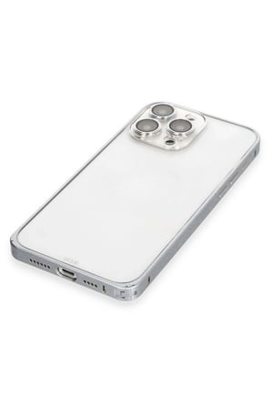 Joko Apple iPhone 15 Pro Max Metal Bumper Mat Kapak - Gri