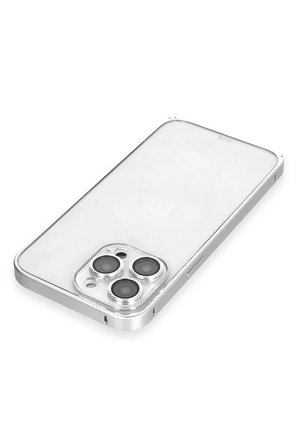 Joko Apple iPhone 15 Pro Max Metal Bumper Mat Kapak - Gümüş