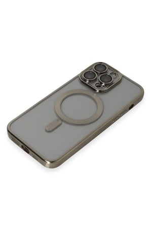 Uray store Apple iPhone 14 Pro Max Kılıf Kross Magneticsafe Kapak - Titan Gri