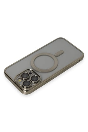 Uray store Apple iPhone 14 Pro Max Kılıf Kross Magneticsafe Kapak - Titan Gri