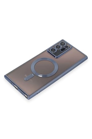 Uray store Samsung Galaxy Note 20 Ultra Kılıf Kross Magneticsafe Kapak - Sierra Blue