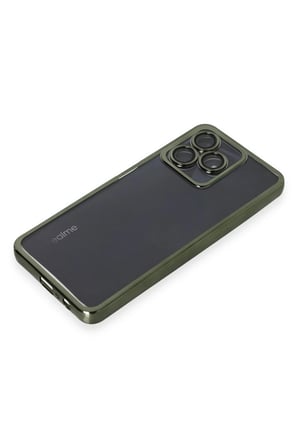 Uray store Realme C53 Kılıf Razer Lensli Silikon - Yeşil