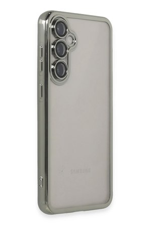 Uray store Samsung Galaxy S23 FE Kılıf Razer Lensli Silikon - Gümüş