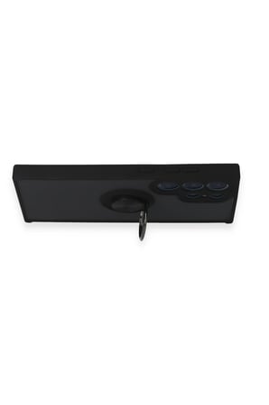 Uray store Samsung Galaxy S24 Ultra Kılıf Montreal Yüzüklü Silikon Kapak - Kırmızı