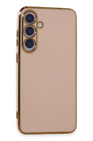 Uray store Samsung Galaxy S24 Plus Kılıf Volet Silikon - Pembe