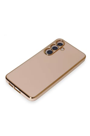 Uray store Samsung Galaxy S24 Plus Kılıf Volet Silikon - Pembe