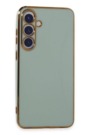 Uray store Samsung Galaxy S24 Plus Kılıf Volet Silikon - Açık Yeşil