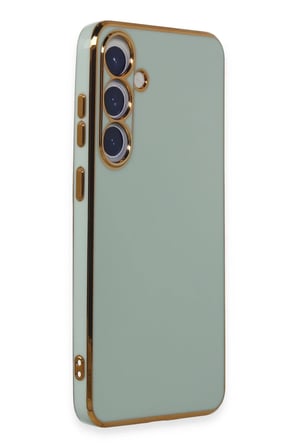 Uray store Samsung Galaxy S24 Plus Kılıf Volet Silikon - Açık Yeşil
