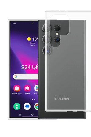 Uray store Samsung Galaxy S24 Ultra Kılıf Lüx Şeffaf Silikon