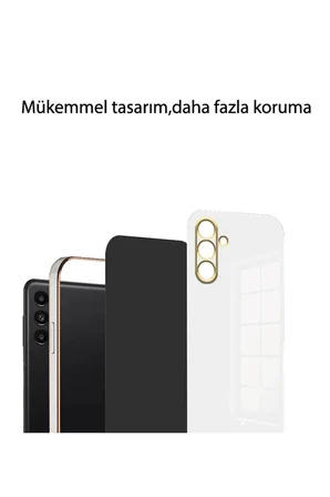 Uray store Xiaomi Redmi 13C Kılıf Volet Silikon - Siyah