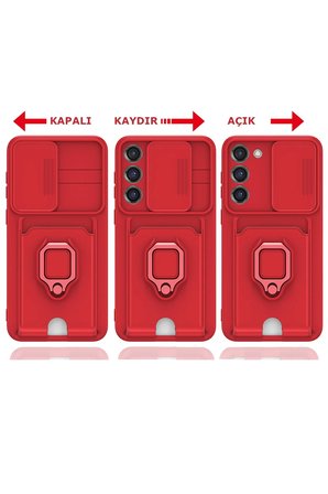 Uray store Samsung Galaxy S24 Plus Kılıf Zuma Kartvizitli Yüzüklü Silikon - Siyah