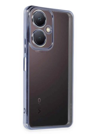 Uray store Vivo Y27 Kılıf Razer Lensli Silikon - Açık Mavi