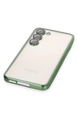 Uray store Samsung Galaxy S24 Kılıf Razer Lensli Silikon - Yeşil