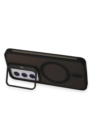 Joko Samsung Galaxy S24 Flet Lens Magsafe Kapak - Siyah