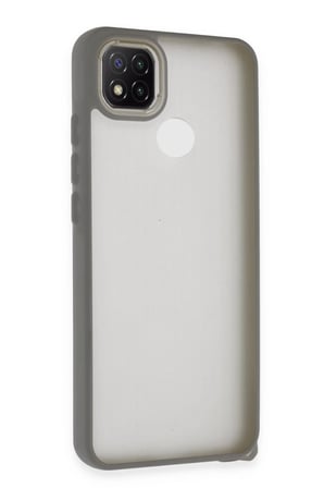 Uray store Xiaomi Redmi 9C Kılıf Elegant Kapak - Titan Gri