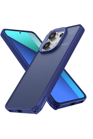 Uray store Xiaomi Redmi Note 13 Pro 4G Kılıf Elegant Kapak - Lacivert