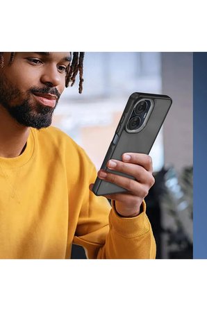 Uray store Realme C55 Kılıf Elegant Kapak - Siyah