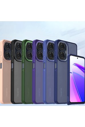 Uray store Realme C55 Kılıf Elegant Kapak - Siyah