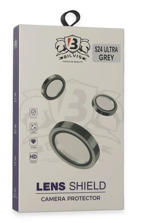 Uray store Samsung Galaxy S24 Ultra Bilvis Titan Kamera Lens - Titan Gri