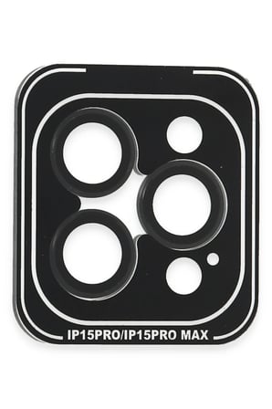 Joko Apple iPhone 15 Pro Max PVD Metal Kamera Lens - Siyah