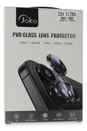 Joko Samsung Galaxy S24 Ultra PVD Metal Kamera Lens - Siyah