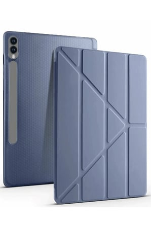 Uray store Samsung Galaxy X510 Tab S9 FE 11 Kılıf Kalemlikli Mars Tablet Kılıfı - Lavender