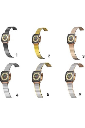Uray store Apple Watch 38mm Made Metal Kordon - Siyah