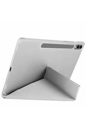 Uray store Samsung Galaxy X510 Tab S9 FE 11 Kılıf Kalemlikli Mars Tablet Kılıfı - Gri