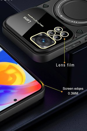 Uray store Xiaomi Redmi Note 12 Pro 4G Kılıf Joy Lens Standlı Kapak - Mor