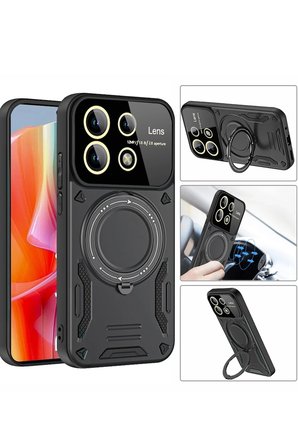 Uray store Xiaomi Redmi Note 13 Pro 4G Kılıf Joy Lens Standlı Kapak - Mor