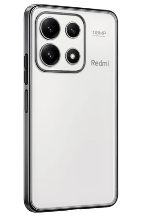 Uray store Xiaomi Poco X6 Pro Kılıf Razer Lensli Silikon - Gümüş