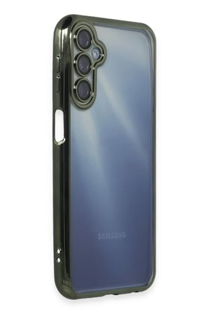 Uray store Samsung Galaxy A15 4G Kılıf Razer Lensli Silikon - Yeşil