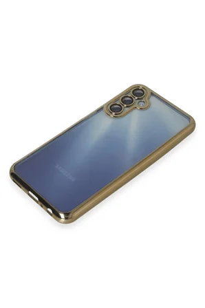 Uray store Samsung Galaxy A25 5G Kılıf Razer Lensli Silikon - Gold