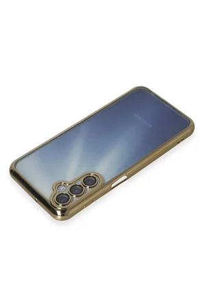 Uray store Samsung Galaxy A25 5G Kılıf Razer Lensli Silikon - Gold