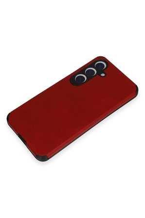 Uray store Samsung Galaxy S24 Kılıf Loop Deri Silikon - Kırmızı