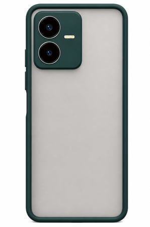 Uray store Vivo Y22 2022 Kılıf Montreal Silikon Kapak - Koyu Yeşil