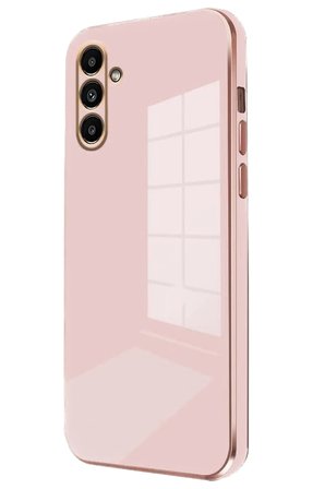 Uray store Samsung Galaxy A55 5G Kılıf Volet Silikon - Pembe