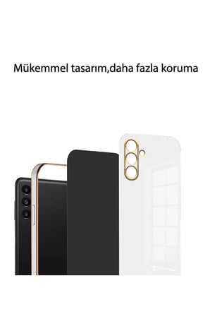 Uray store Samsung Galaxy A55 5G Kılıf Volet Silikon - Açık Yeşil