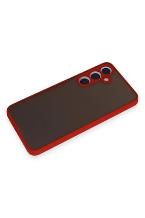Uray store Samsung Galaxy S24 Kılıf Montreal Silikon Kapak - Kırmızı