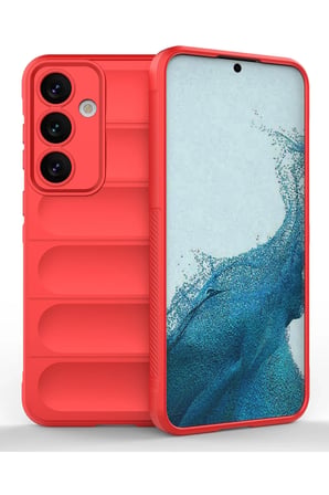 Uray store Samsung Galaxy S24 Kılıf Optimum Silikon - Kırmızı
