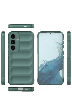 Uray store Samsung Galaxy S24 Kılıf Optimum Silikon - Koyu Yeşil