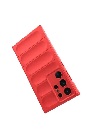 Uray store Samsung Galaxy S24 Ultra Kılıf Optimum Silikon - Kırmızı
