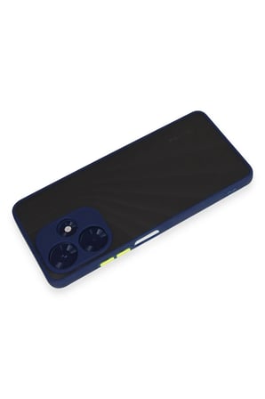 Uray store İnfinix Hot 30 4G Kılıf Montreal Silikon Kapak - Lacivert