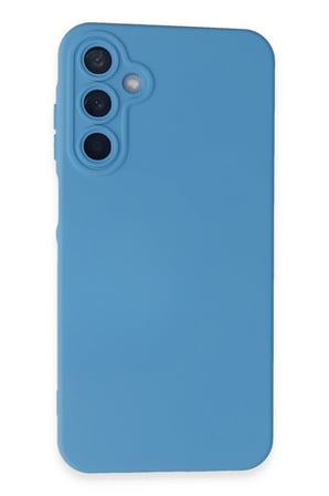 Uray store Samsung Galaxy A15 4G Kılıf Nano içi Kadife Silikon - Mavi