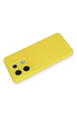 Uray store Xiaomi Redmi Note 13 Pro 5G Kılıf Nano içi Kadife Silikon - Sarı