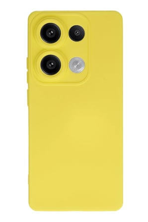 Uray store Xiaomi Redmi Note 13 Pro 4G Kılıf Nano içi Kadife Silikon - Sarı
