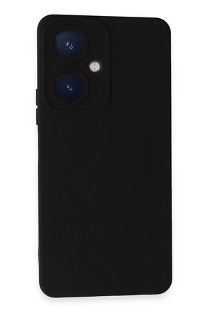 Uray store Vivo Y27 Kılıf Nano içi Kadife Silikon - Siyah
