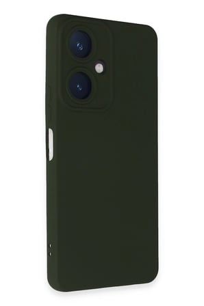 Uray store Vivo Y27 Kılıf Nano içi Kadife Silikon - Koyu Yeşil