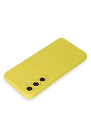 Uray store Samsung Galaxy S24 Kılıf Nano içi Kadife Silikon - Sarı