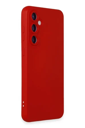 Uray store Samsung Galaxy S24 Kılıf Nano içi Kadife Silikon - Kırmızı